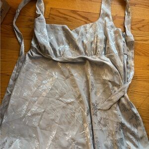 Wild Fable Gray Satin Mini Dress Adjustable Straps